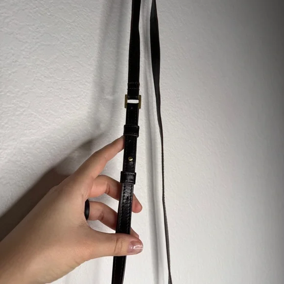 Hobo Bag Glade Crossbody Black Leather Adjustable Strap Multi Pocket - Picture 14 of 16